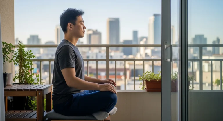 Meditação na varanda