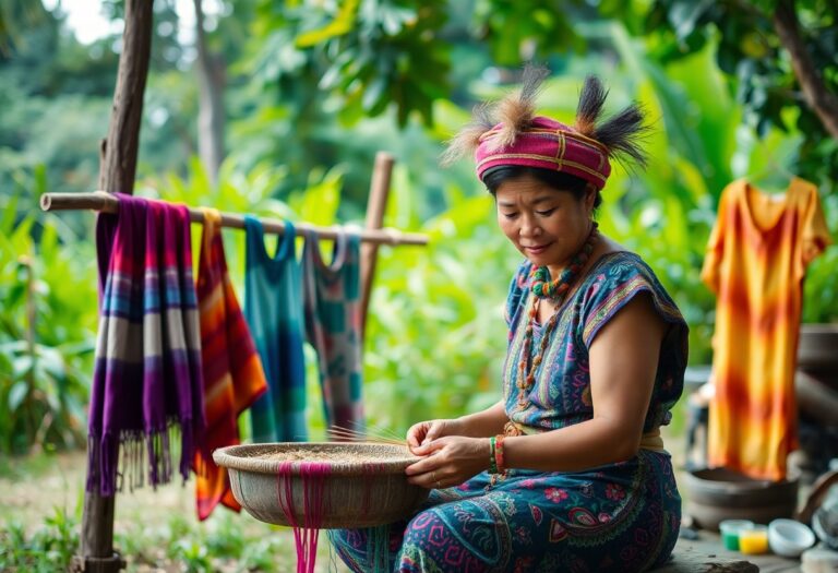 Como reduzir o descarte de roupas adquirindo peças tingidas naturalmente por artesãos indígenas