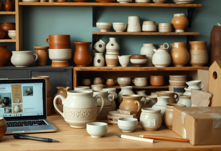 Passo a passo para vender coleções de cerâmica utilitária em marketplaces especializados