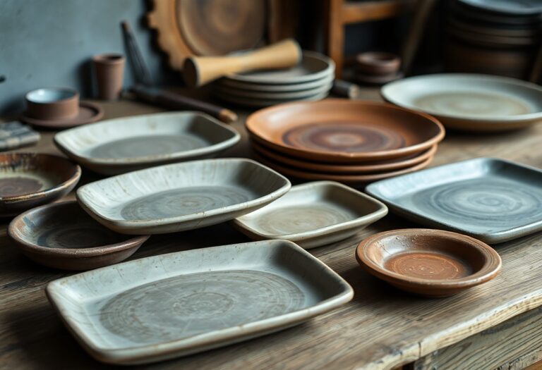 Modelagem por placas para produção de pratos retangulares de cerâmica rústica artesanal
