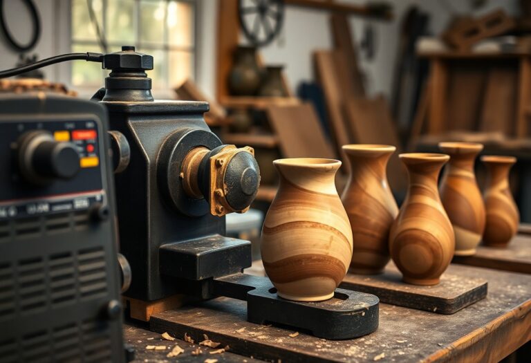 Passo a passo no torno elétrico para modelagem de vasos decorativos para sala de estar